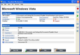 Image 0 pour Parallels Workstation