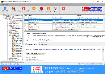 SysInspire OST to PST Converter