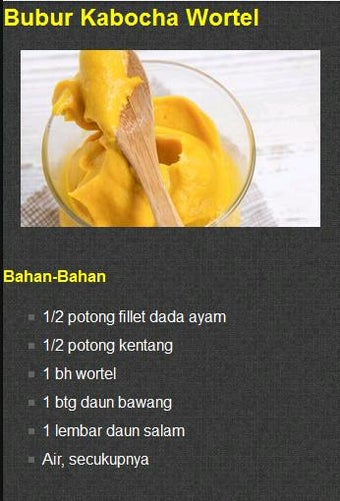 Resep MPASI Bayi 6-12 Bulan