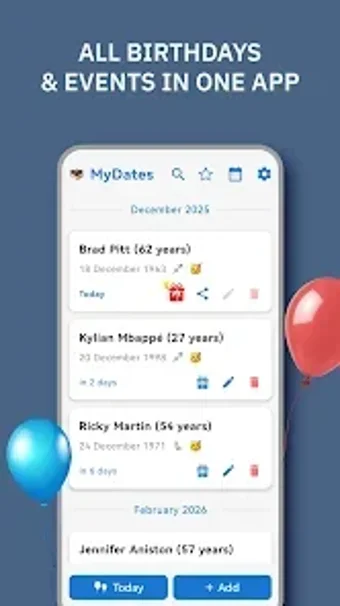 Image 0 pour Birthday Reminder - MyDat…