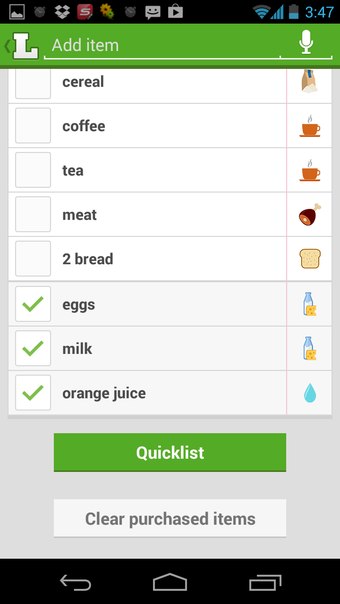 Grocery Shopping List - Listonic