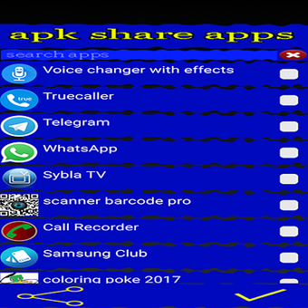 Share Apps Via Bluetooth