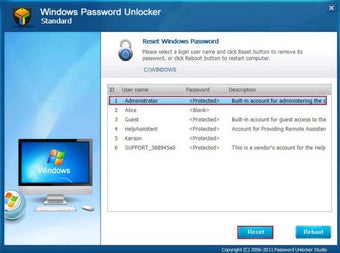 Immagine 1 per Windows Password Unlocker