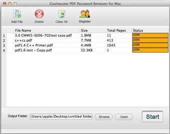 Coolmuster PDF Password Remover for Mac