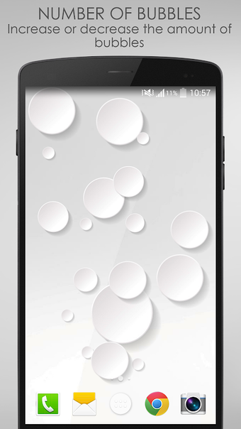 Image 0 pour White Bubble Live Wallpap…
