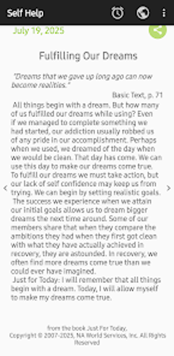 Imagen 0 para Just For Today daily read…