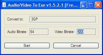 Image 0 for Audio/Video To Exe