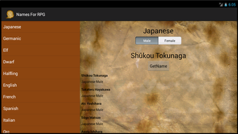 Image 0 for Names for RPG