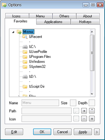 Folder Menu