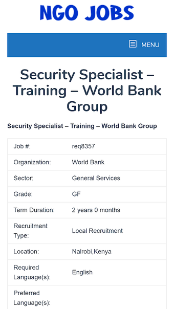 Immagine 0 per NGO Jobs Vacancy