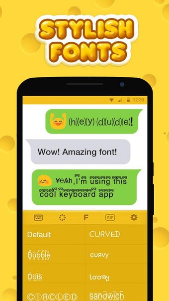 Gold Cheese Keyboard Theme - Emoji & Gif