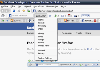 Facebook Toolbar