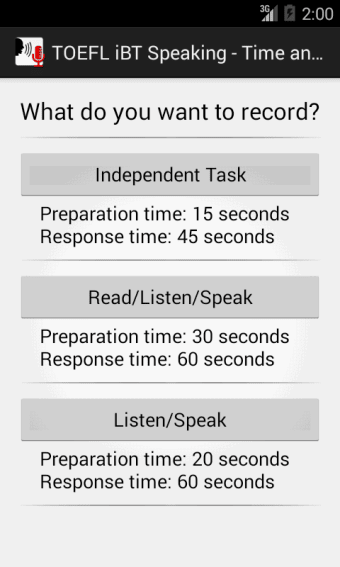 TOEFL iBT Speaking - Recorder