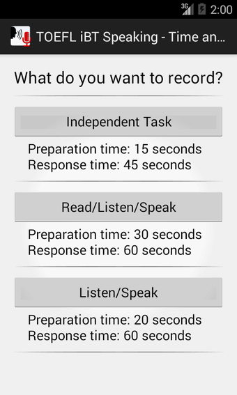 TOEFL iBT Speaking - Recorder