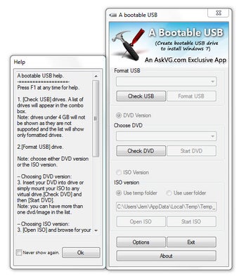 Image 1 for A Bootable USB