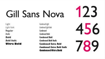 Gill Sans Nova