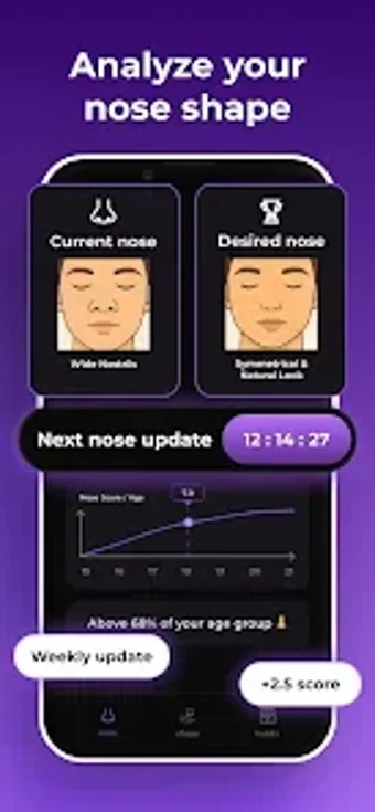 Bild 0 für Nose Glow Up: AI Face Yog…