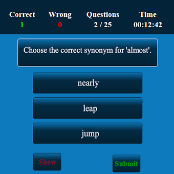 Synonyms Quiz