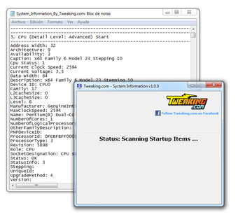 Image 0 for Tweaking System Informati…