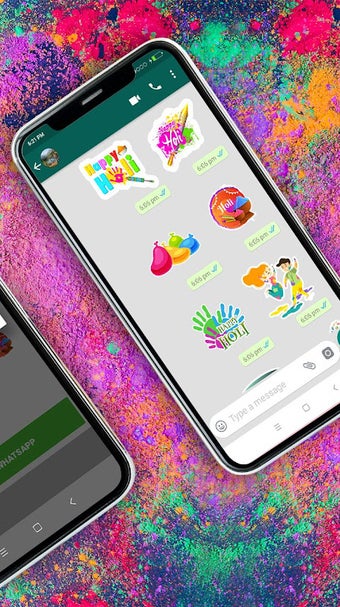 Holi Stickers for Whatsapp