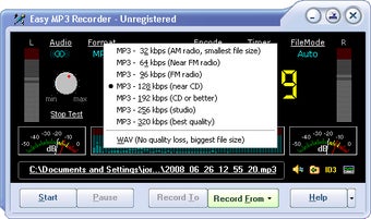 Immagine 2 per Easy MP3 Recorder