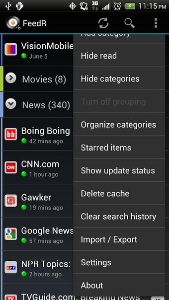 FeedR News Reader