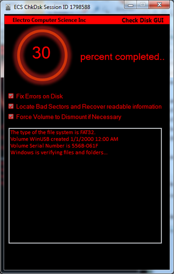 Bild 0 für Check Disk GUI