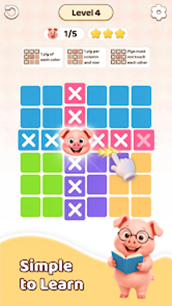 Bild 0 für Pigdoku: Cozy Brain Puzzl…