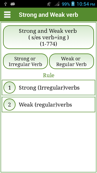 Image 0 pour Verbs English Strong and …