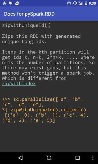 Immagine 0 per Docs for pyspark.RDD