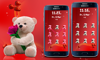 Teddy Bear Pattern Screen Lock