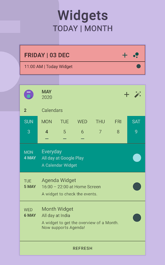 Everyday | Calendar Widget