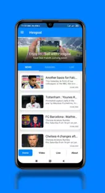 Download HesGoal - Live Football TV HD APK 3.0 for Android