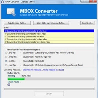 Change MBOX to PST