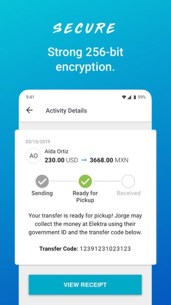Pangea Money Transfer Screen Shots 1
