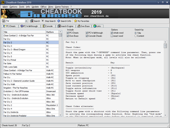 CheatBook-DataBase