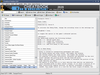 Bild 0 für CheatBook-DataBase