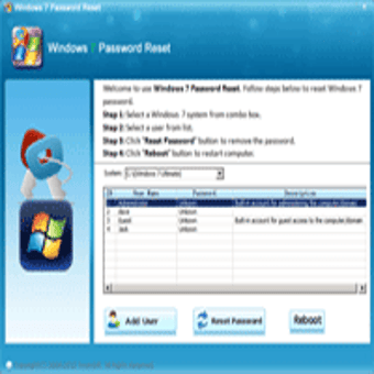 Asunsoft Windows 7 Password Reset