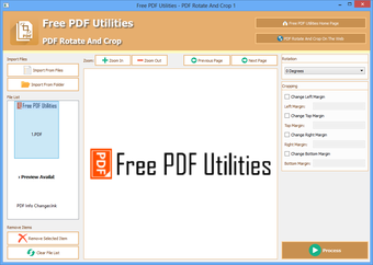 Free PDF Utilities - PDF Rotate and Crop