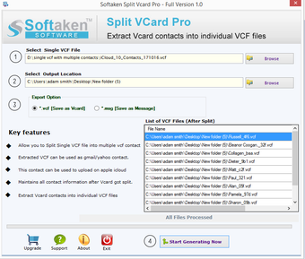 Image 0 pour Softaken Split vCard
