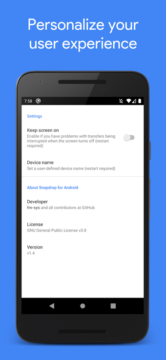 Snapdrop for Androidの画像0