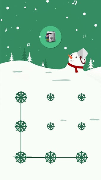 AppLock Theme Snowman