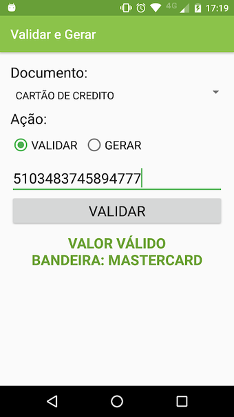 Image 0 pour Validar e Gerar Documento…