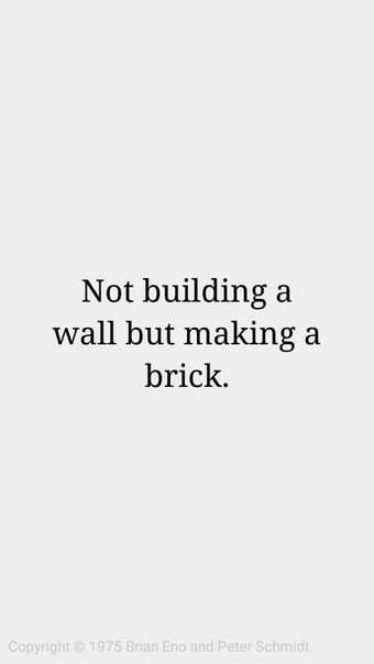 Bild 0 für Oblique Strategies