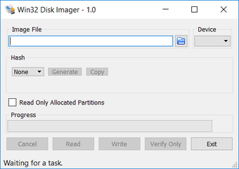 Image 0 for Win32 Disk Imager