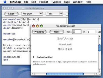 Bild 0 für TeXShop
