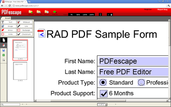 PDFescape Free PDF Editorの画像0