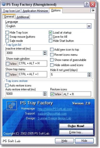 Download PS Tray Factory 3.3.1 for Windows 