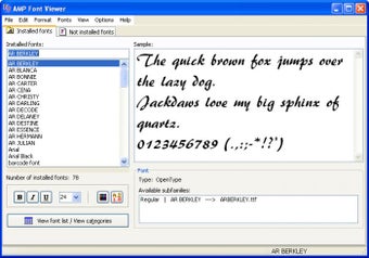 Image 2 pour AMP Font Viewer