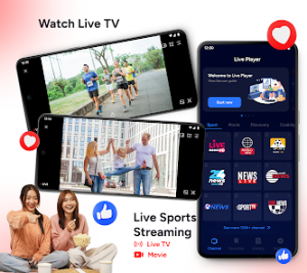 Image 0 pour Live Player: Watch TV  Mo…
